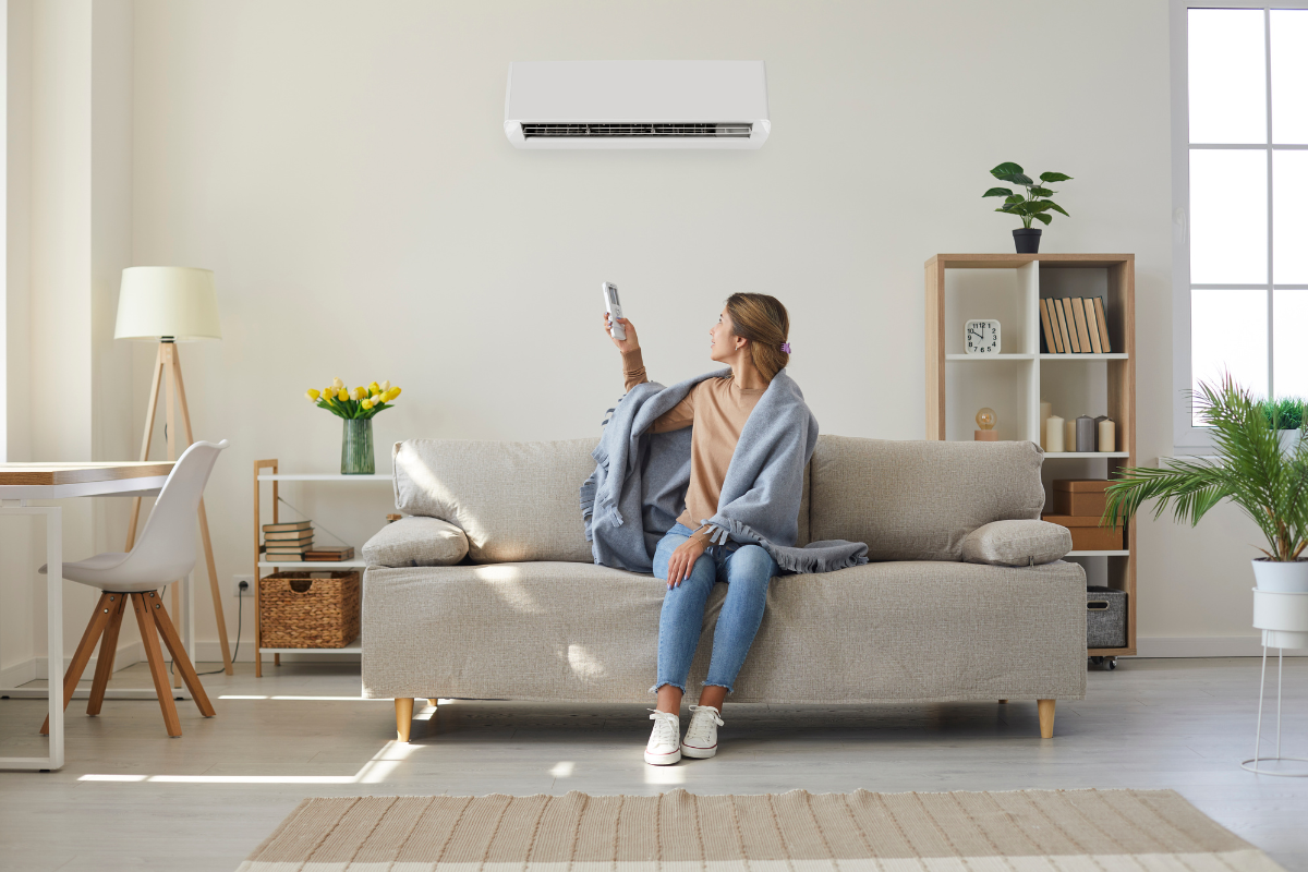 air conditioning for efficient heating